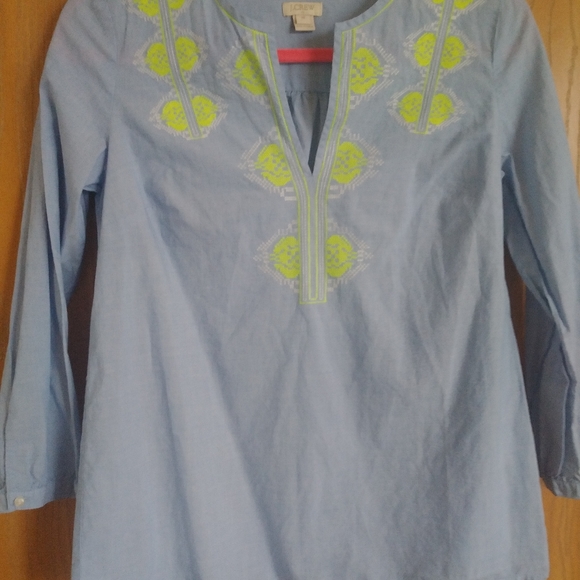 J Crew 3/4 sleeve top - Picture 1 of 3